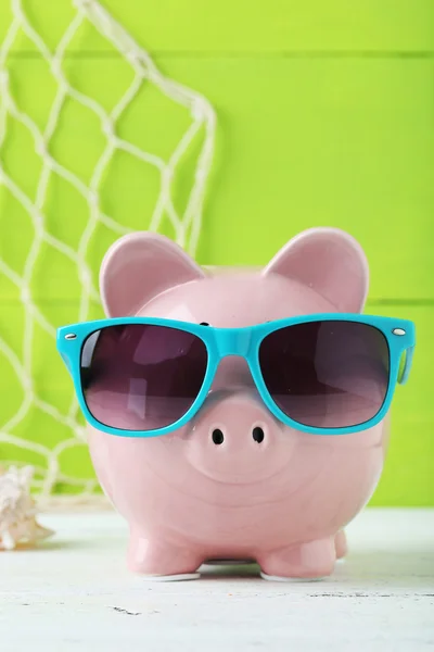 Banco Piggy rosa — Fotografia de Stock