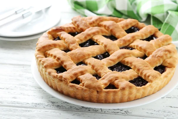 Tasty homemade pie — Stock Photo, Image