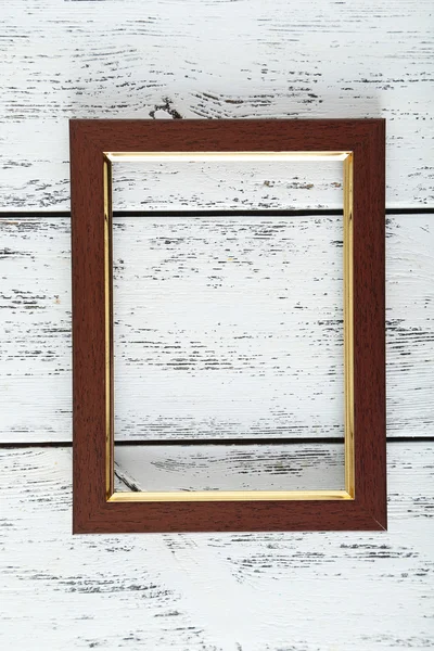 Wooden brown frame — Stock Photo, Image