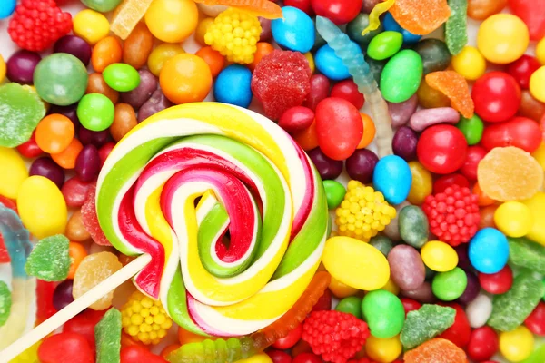 Diferentes caramelos de frutas fondo —  Fotos de Stock
