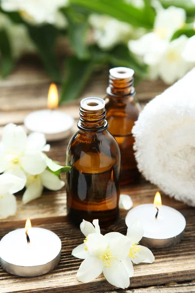 Spa setting with flowers — Stock Photo, Image