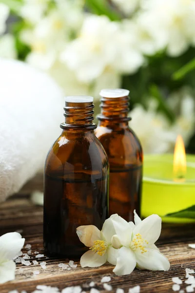 Spa setting with flowers — Stock Photo, Image