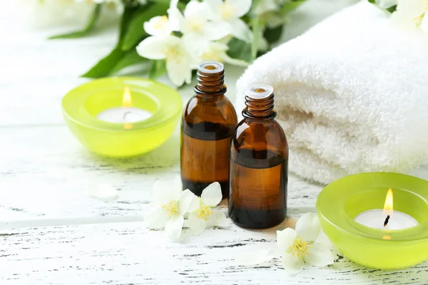 Spa setting with flowers — Stock Photo, Image