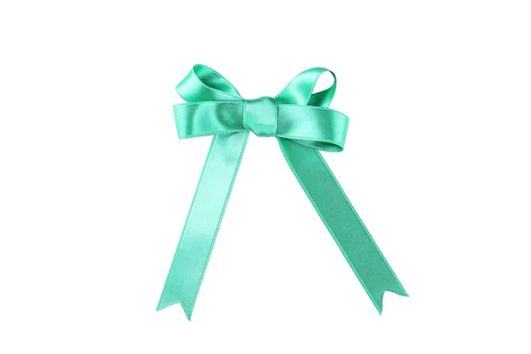 Green decorative bow — Stock Photo, Image