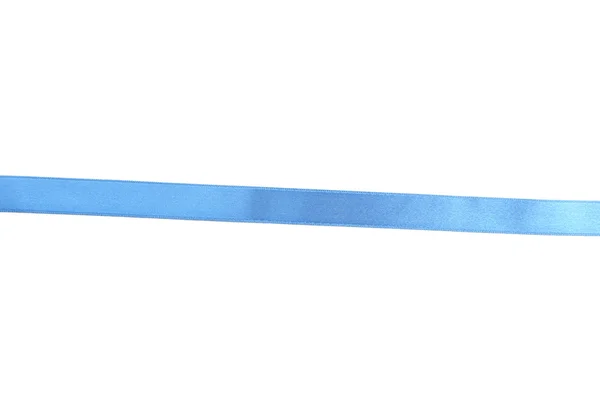 Blue ribbon for decor — 图库照片