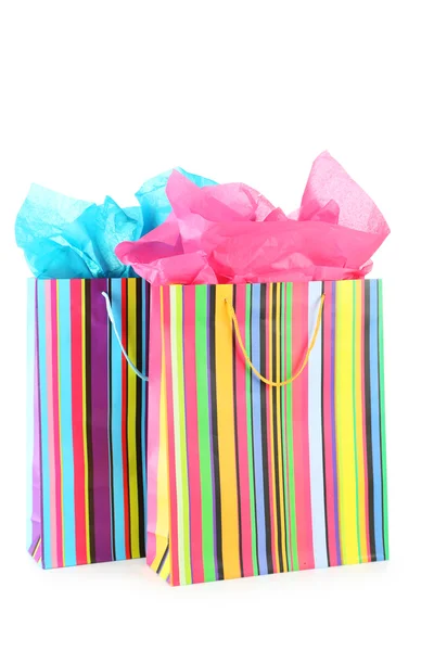 Colourful paper shopping bags — Stock Photo, Image