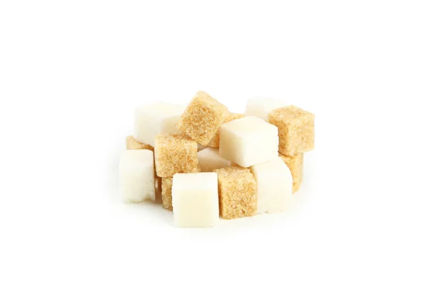 Brown and white sugar — Stock Photo, Image