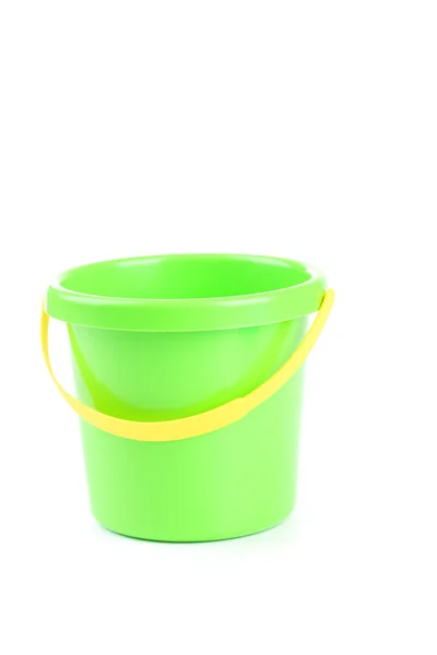 绿色塑料桶 — 图库照片