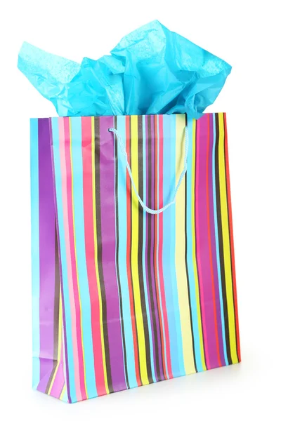 Colourful paper shopping bag — Stock Photo, Image