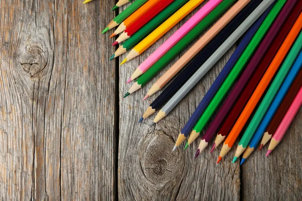 Colour pencils on grey — Stock Photo, Image