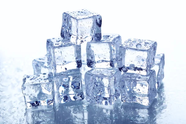 Cubos de hielo de cerca — Foto de Stock