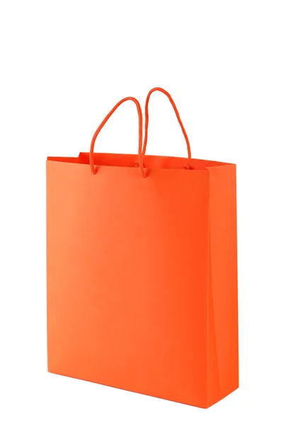 Saco de compras laranja — Fotografia de Stock