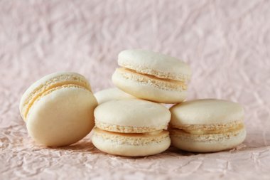 Kağıt arka plan bej macarons