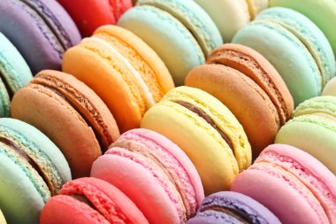 renkli macaroons arka plan