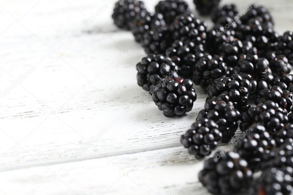 Beautiful ripe blackberries