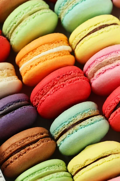 Fundo macaroons coloridos — Fotografia de Stock