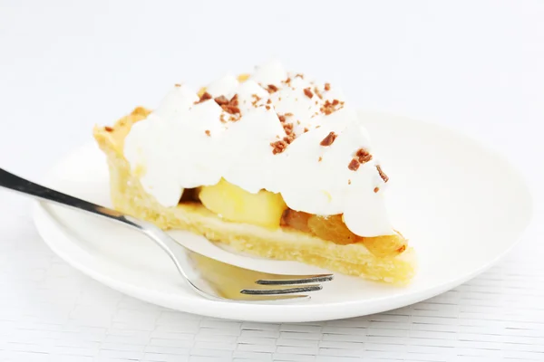 Tarta de manzana con merengue — Foto de Stock