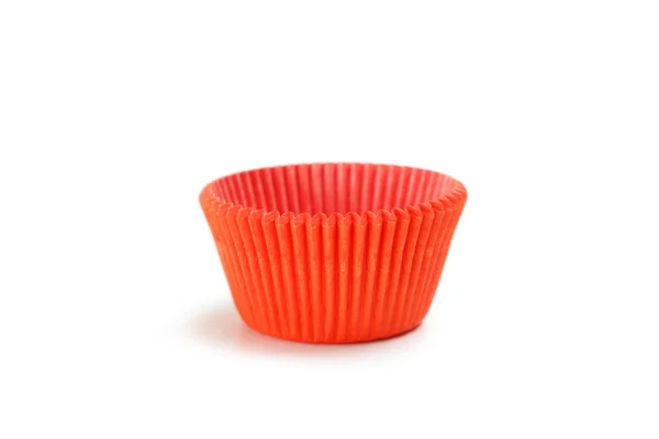 Estuches de cupcakes rojos vacíos — Foto de Stock