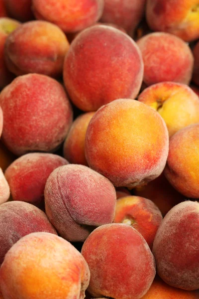 Persikor frukt bakgrund — Stockfoto