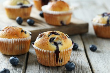 lezzetli blueberry muffins