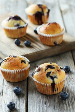 lezzetli blueberry muffins
