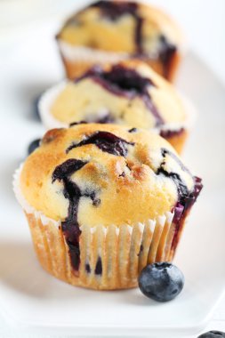 lezzetli blueberry muffins