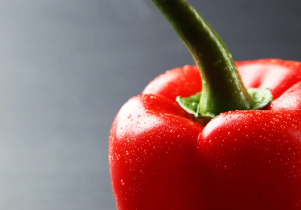 Pimenta vermelha com gotas de água — Fotografia de Stock