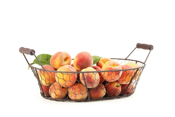 Ripe peaches fruit — Stock Photo, Image