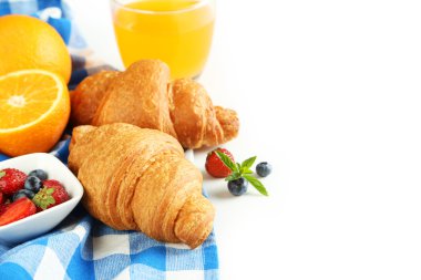 Lezzetli taze kruvasanlar