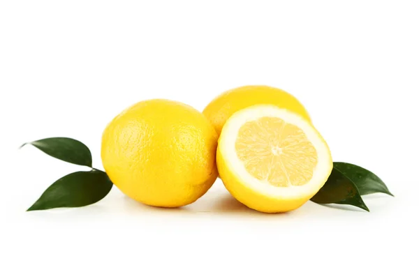 Τα λεμόνια σε άσπρο φόντο — Φωτογραφία Αρχείου