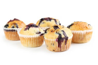 lezzetli blueberry muffins