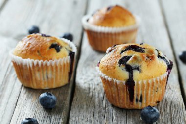 lezzetli blueberry muffins