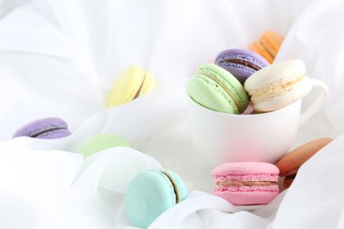 renkli ve lezzetli macarons