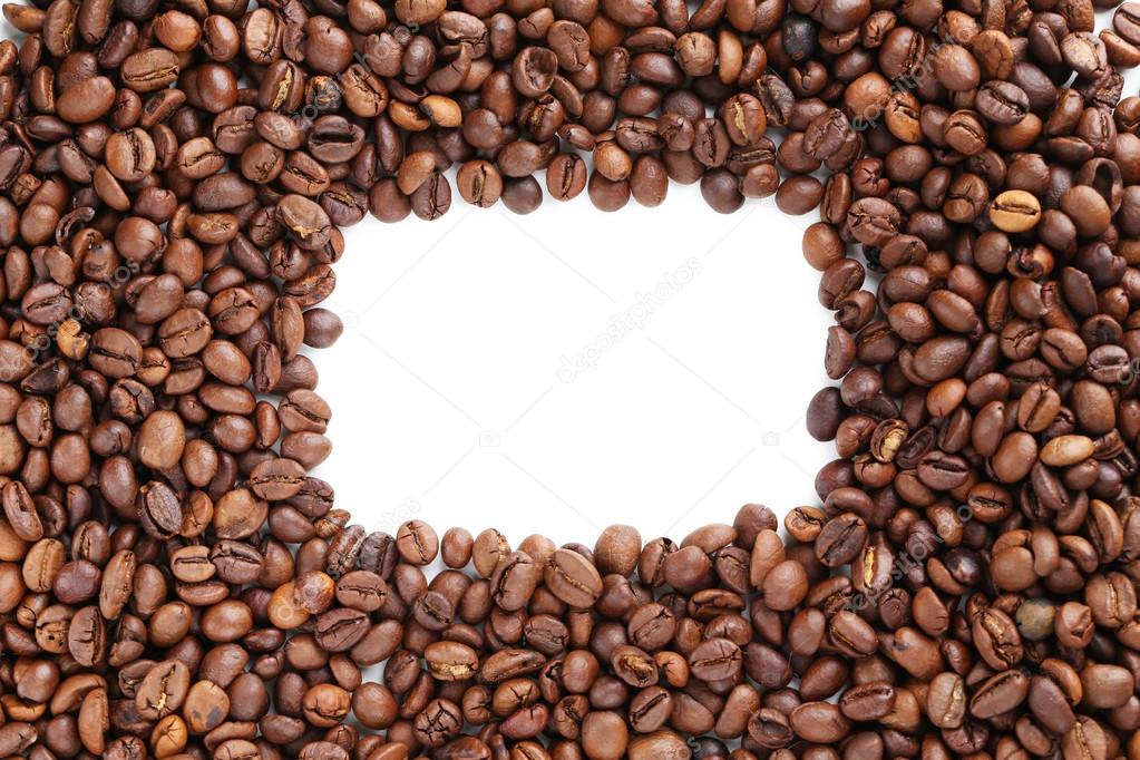 Roasted coffee beans frame