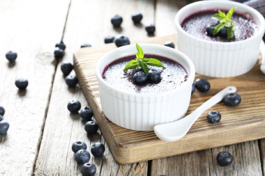 Kase lezzetli blueberry Mus