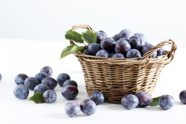 sepet içinde taze Erik