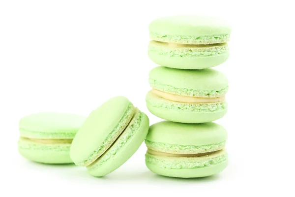 stock image Tasty green macarons