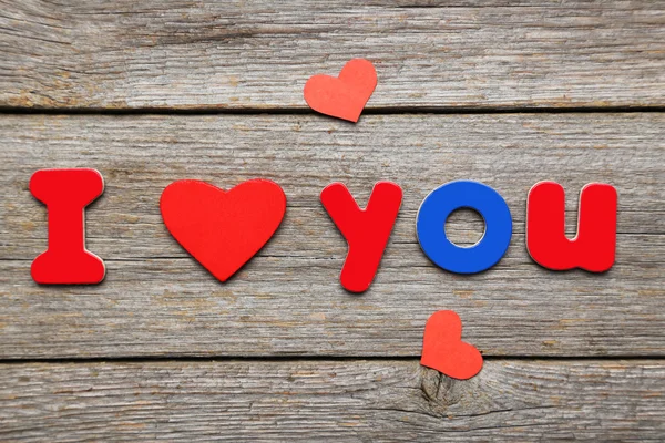 I love you words — Stock Photo, Image