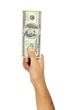 el tutma yüz dolarlık banknot