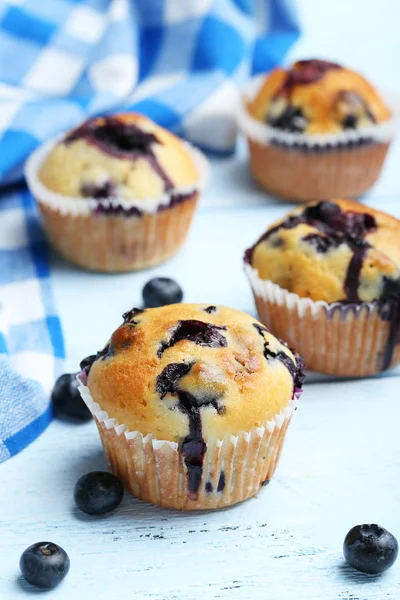 Lezzetli blueberry muffins — Stok fotoğraf