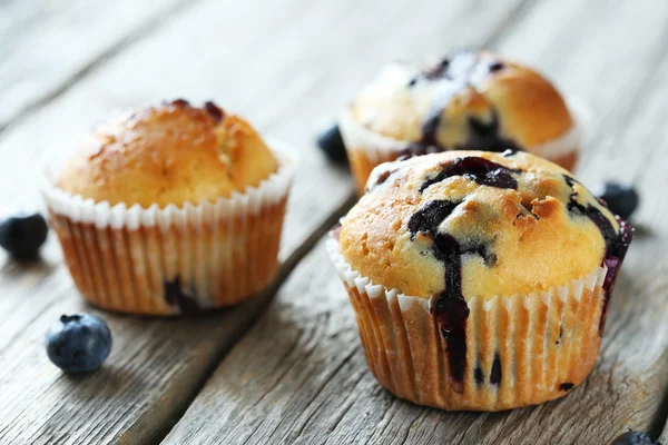 Leckere Blaubeermuffins — Stockfoto