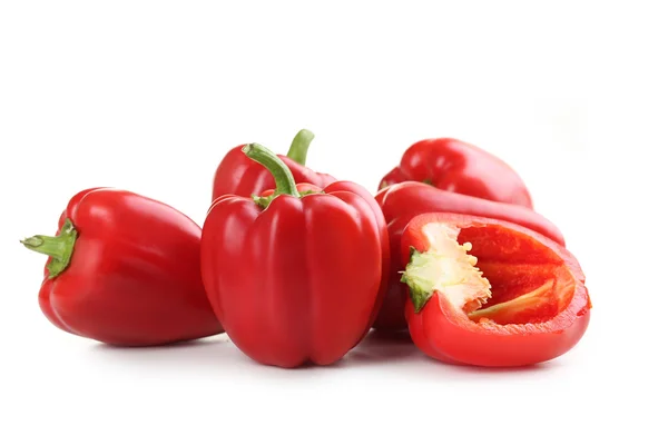 Red fresh peppers Stock Photo