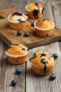 lezzetli blueberry muffins