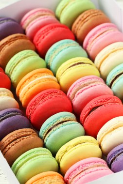Fransız renkli macarons