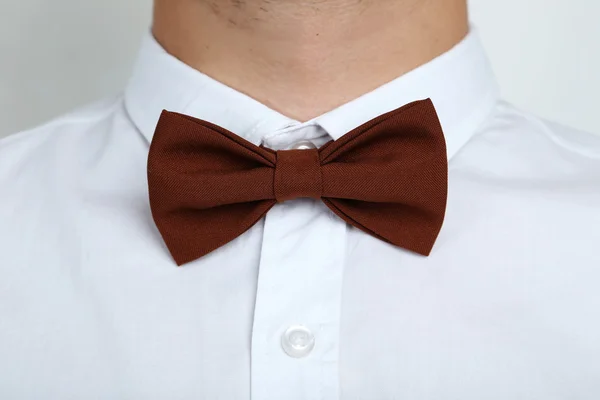 Brown bow tie — Stock Photo, Image