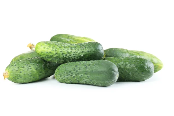 Fresh cucumbers on white background — Stock Photo, Image