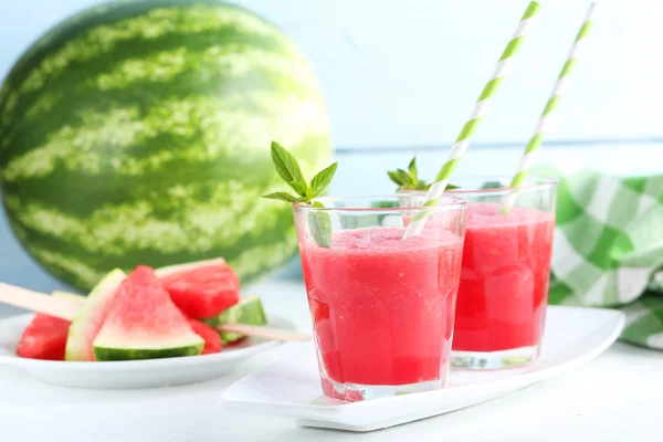 Fresh watermelon juice — Stock Photo, Image