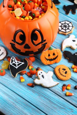 Taze Cadılar Bayramı gingerbread çerezleri