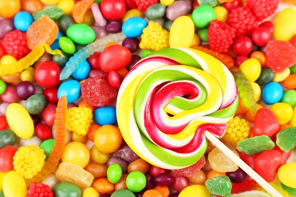 Fruit candies background — Stock Photo, Image