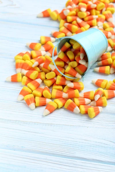 Callos de caramelo de Halloween en cubo — Foto de Stock